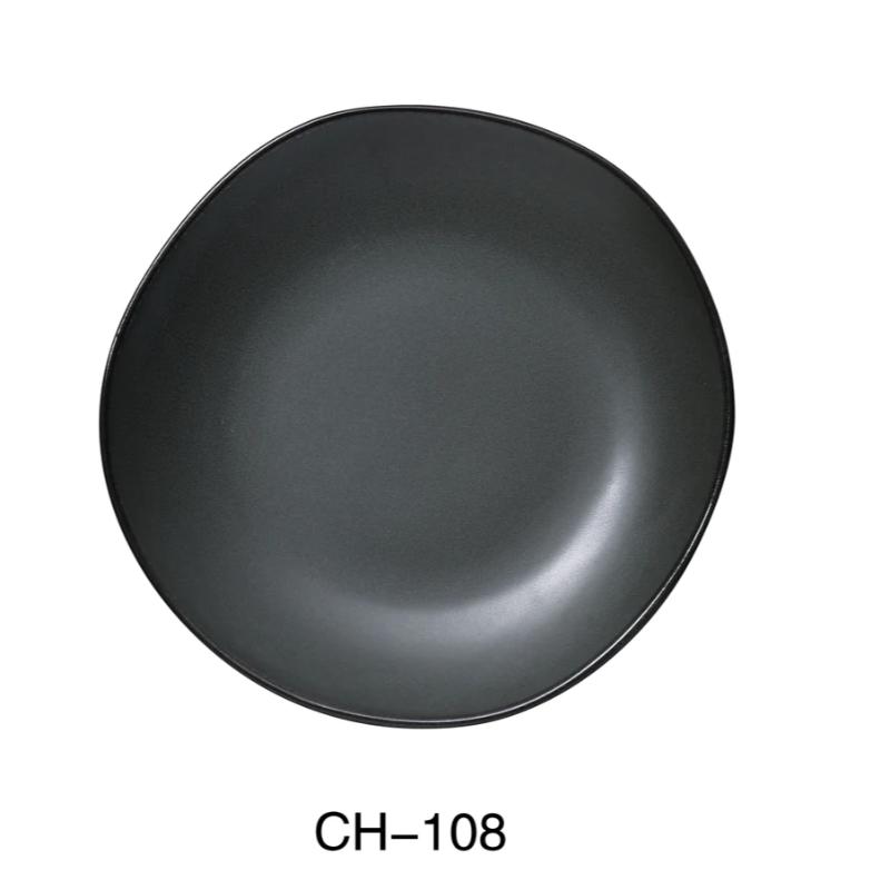 Yanco CH-108 Champs Plate, China, Matte Glaze, Green, (2Dz)