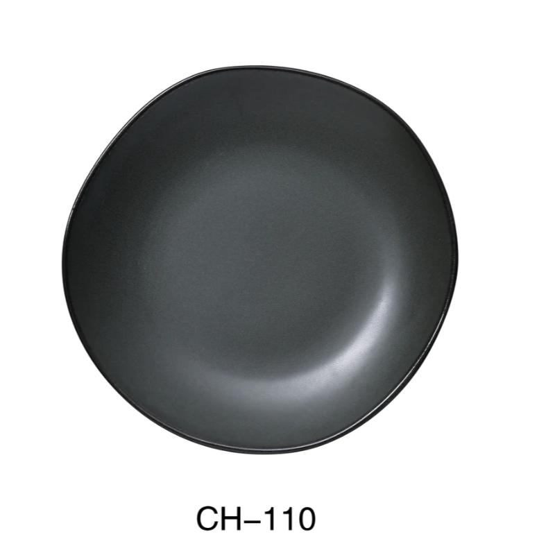 Yanco CH-110 Champs Plate, China, Matte Glaze, Green (1 Dz)