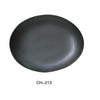 Yanco CH-213 Champs Oval Plate, China, Matte Glaze, Green, (1Dz)