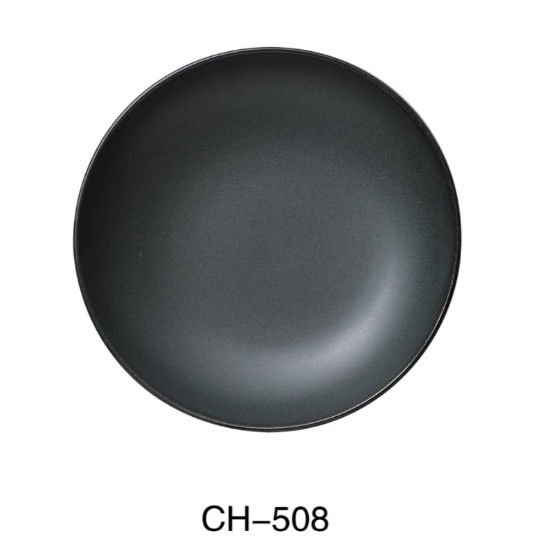 YANCO CH-508 CHAMPS  SALAD BOWL, 17 Oz, China, Matte Glaze, Green, (2Dz)