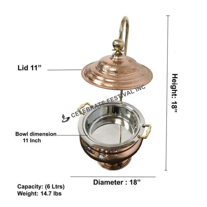 Copper Step Handi Chafing Dish - Chafer (LC-150)