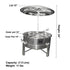 Stainless steel chafer hanging cover /4 legs - Chafer