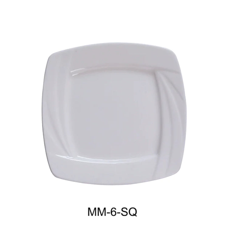 Yanco MM-6-SQ 6"Square Plate Pack of 36 (3Dz)