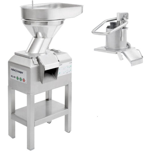 Robot Coupe CL60E2HEAD 2-Speed 2 Feed-Heads  Pusher Full Moon Continuous Feed Food Processor - 240V, 3 Phase, 3 hp
