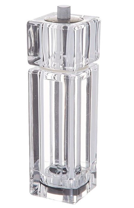 Winco WPMP-6 6" Pepper Mill/Salt Shaker, Acrylic, Clear (Price/Piece)