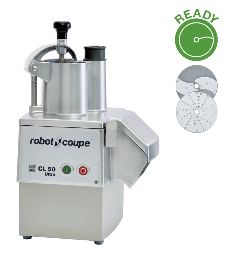 Robot Coupe CL50E Ultra Continuous Feed Food Processor with 2 Discs - 1 1/2 hp