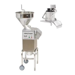 Robot Coupe CL55E2HEAD NODISC 2 Feed-Heads Continuous Feed Food Processor Without Discs