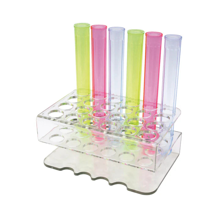 CR-1600 - Bar Maid Rack For Shooter Tubes, 24 Slots, Clear by Winco
