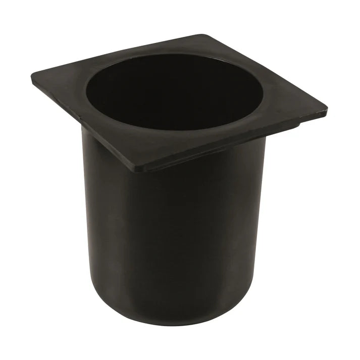 Bar Maid, Bottle Well, Black, Polyethylene Round and Square by Winco