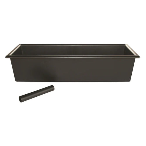 CR-760 - Bar Maid Drain Tray with Drain Tube, Black by Winco