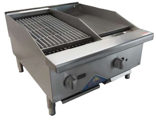 Comstock-Castle, CS-12C-12G, Griddle / Charbroiler, Gas, Countertop
