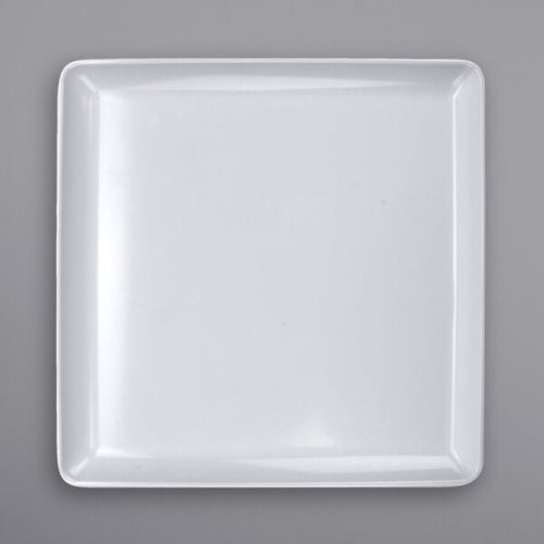GET CS-600-W 6 inch square white melamine plate