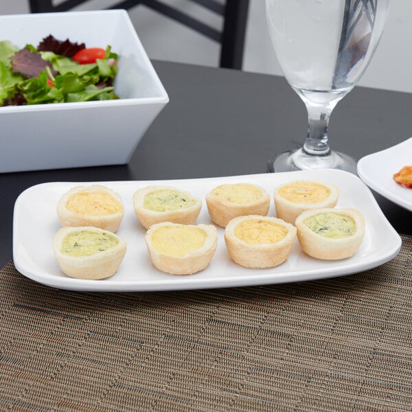 GET CS-6104-W white rectangular melamine platter