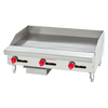 GRIDDLE, GAS, COUNTERTOP : American Range Model No. ARSTG‐36 Griddle, gas, 36" wide