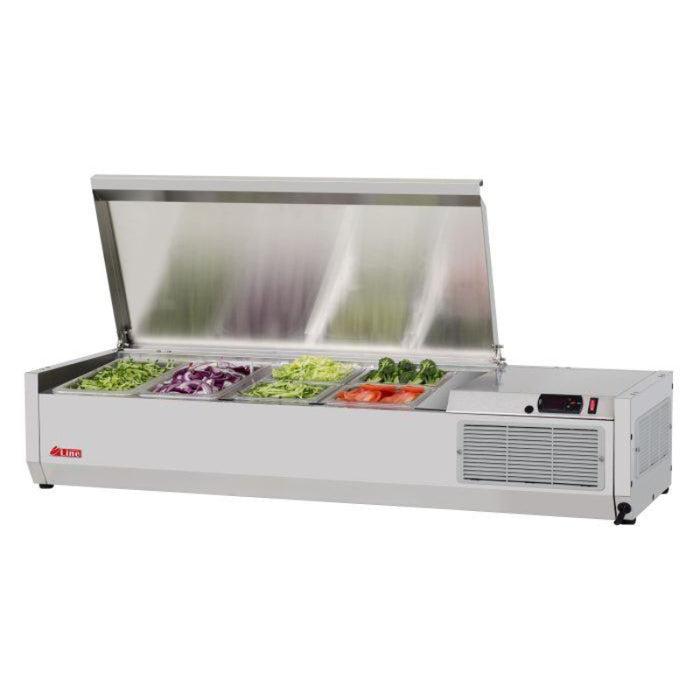Turbo Air CTST-1200-13-N Side Mount E-Line Countertop Salad Table with Digital Temperature Display