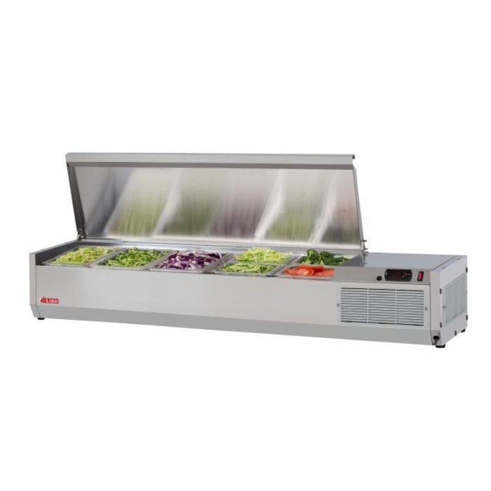 Turbo Air CTST-1200-N Side Mount E-Line Countertop Salad Table with Digital Temperature Display