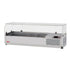 Turbo Air CTST-1200G-13-N Side Mount E-Line Countertop Salad Table with Clear Hood