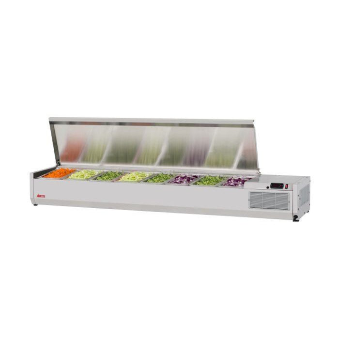 Turbo Air CTST-1800-13-N Side Mount E-Line Countertop Salad Table with Digital Temperature Display