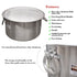 Aluminum Sauce Pots (Patila) - Available in Sizes from 75 Ltrs to 300 Ltrs ( # 42 to # 74)