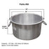 Aluminum Sauce Pots (Patila) - Available in Sizes from 75 Ltrs to 300 Ltrs ( # 42 to # 74)