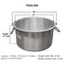 Aluminum Sauce Pots (Patila) - Available in Sizes from 75 Ltrs to 300 Ltrs ( # 42 to # 74)