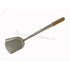 Cooking Ladle : Stainless Wok Shovel 5 X 4 in, Wood Handle, 19 1/2 in, also known as Chinese Laddle