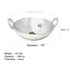 Aluminum round bottom Kadai for deep frying / cooking - commercial/ restaurants - available in 14, 16, 18, 20 & 22" Diameter