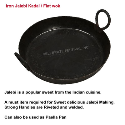 Iron Jalebi Kadai / Flat wok