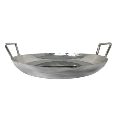 Heavy Duty Stainless steel Jalebi Kadai / Flat Wok (Available in 18, 20, 22, 24 & 30 Inch Diameter)