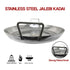 Heavy Duty Stainless steel Jalebi Kadai / Flat Wok (Available in 18, 20, 22, 24 & 30 Inch Diameter)