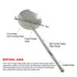 Commercial quality bhatura frying tool with perforated round skimmer