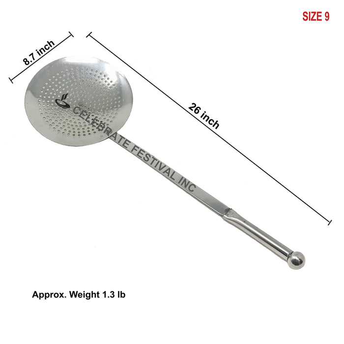 Bhatura Jara - around 28" total length 6 " diameter - Stainless Steel