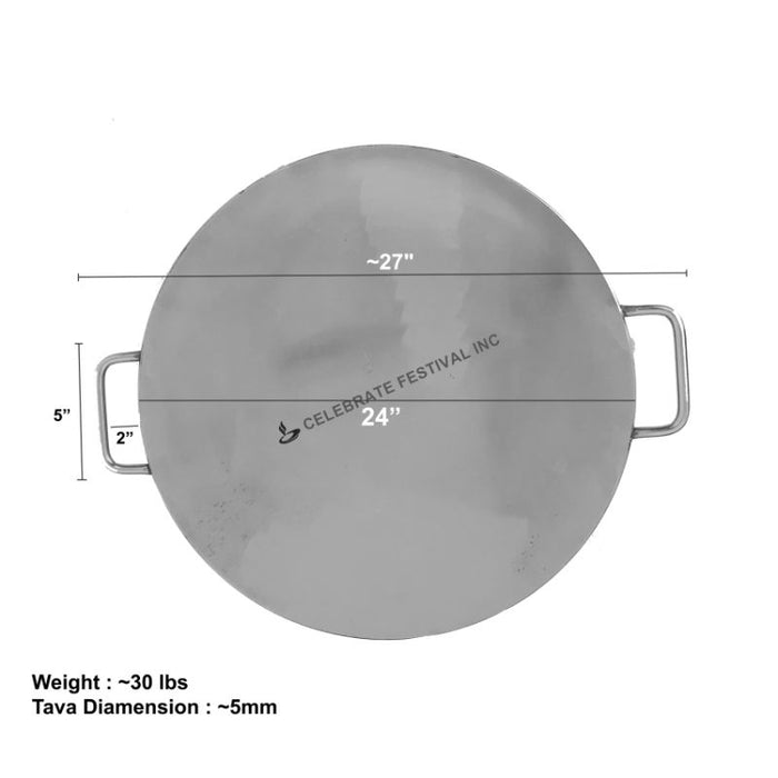 Stainless Steel Tava -5MM Thick