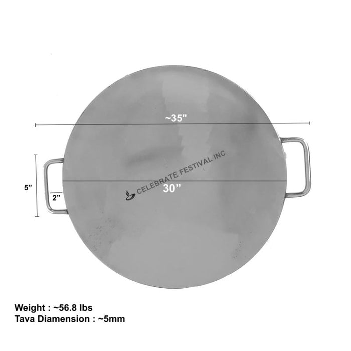 Stainless Steel Tava -5MM Thick