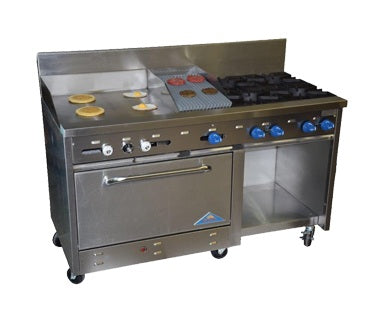 Comstock-Castle, F33032-30-1.5RB, Range, 60" Restaurant, Gas
