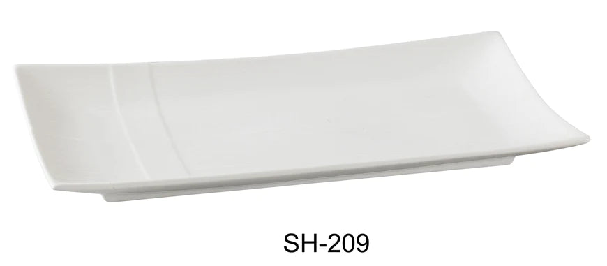 Yanco SH-209 Shanghai Rectangular Plate, China, Bone White (3Dz)