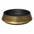 Ariane Slide Dazzle BRASS/GOLD Finish, Interior Black Round Porcelain Coupe Bowl ( Case Of 2 )