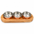 WOOD TRAY WITH 3 BOWL WRC-03