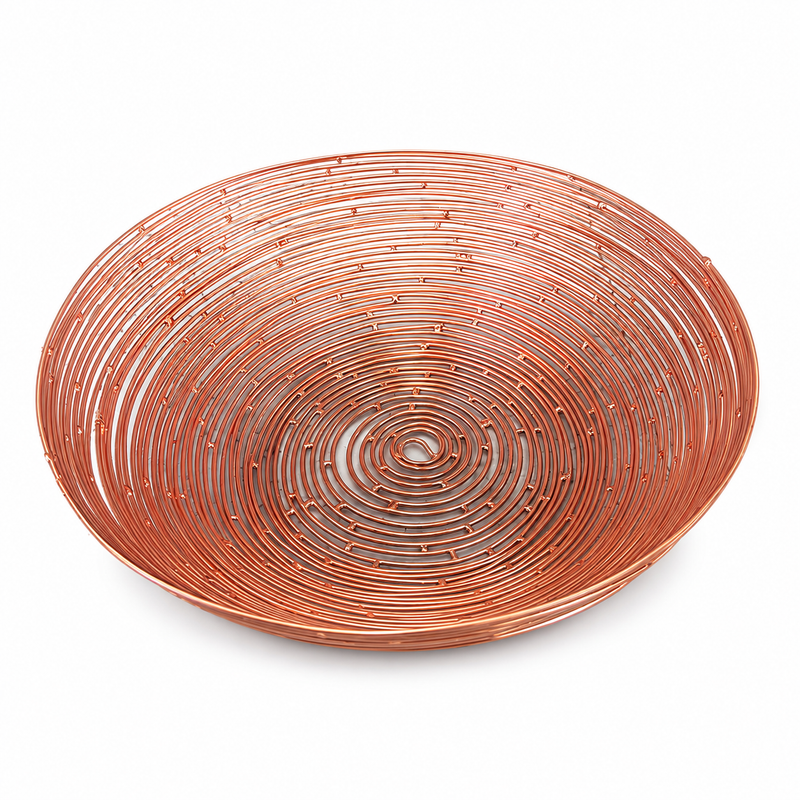 BREAD-BASKET-IRON ROUND, ICB-02-COPPER FINISH
