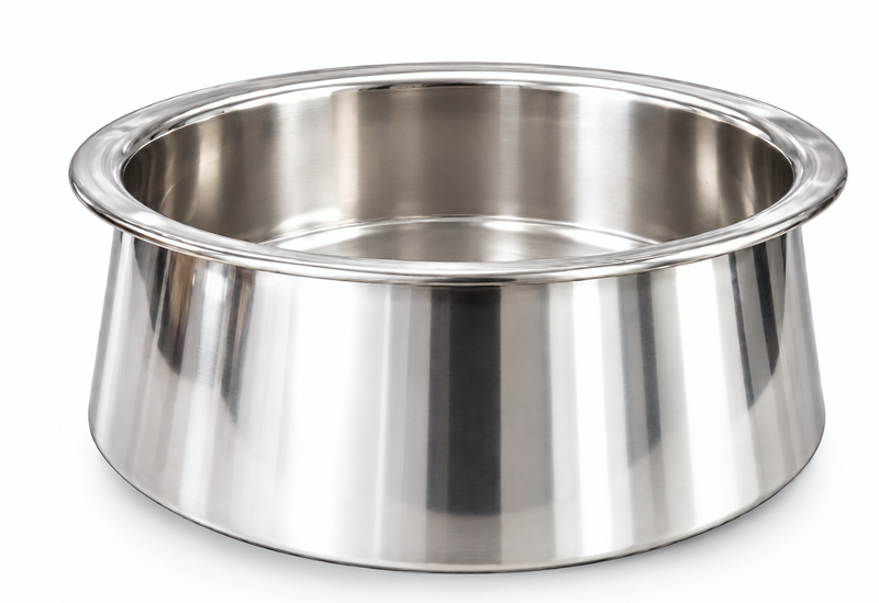 Heavy Bottom and heavy Duty 4 mm thick, Stainless Steel Biryani Lagan - Available in different sizes