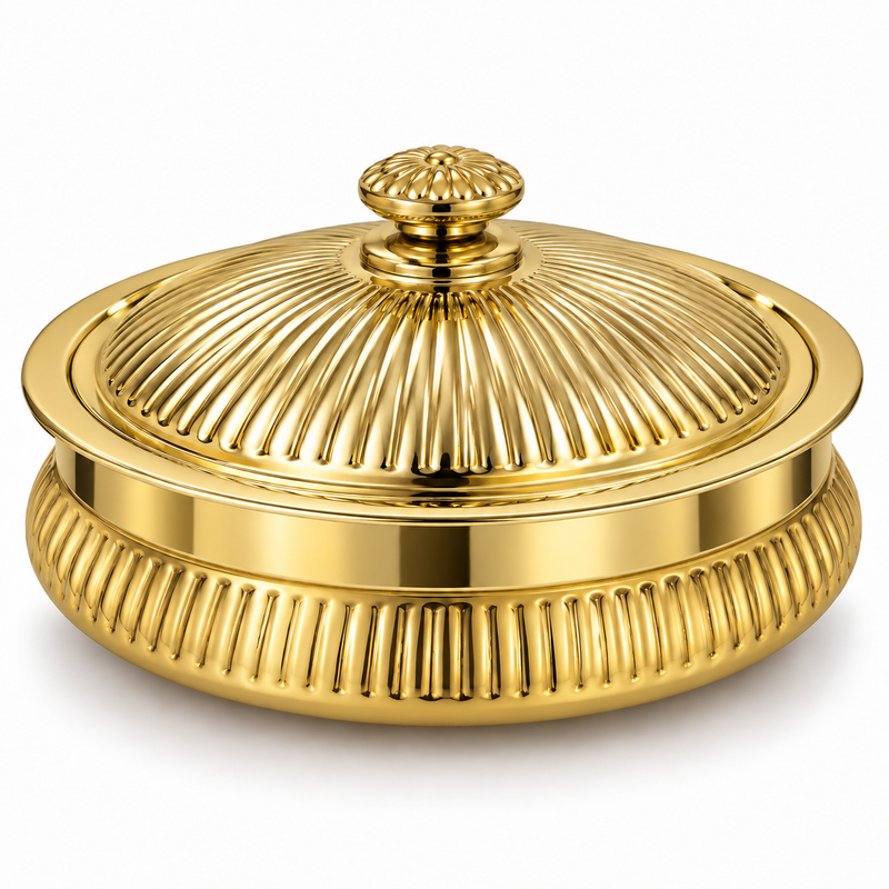 Stainless Steel Hot Box Gold Food Warmer & Serving Box