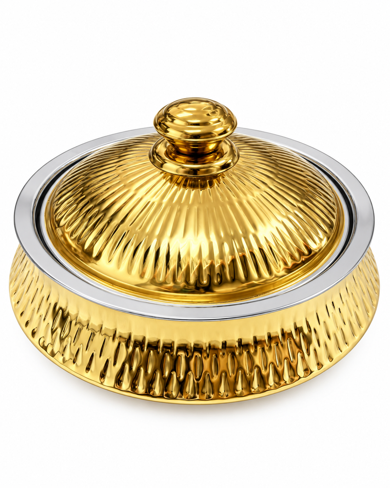 Stainless Steel Hot Box Gold Food Warmer & Serving Box