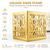 Square Gold Riser Stand – Stainless Steel Display Risers for Buffet, Catering & Parties - Available in various sizes