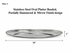 Stainless Steel Oval Platter – Beaded & Partially Hammered with Mirror Finish (Multiple Sizes Available)