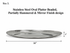 Stainless Steel Oval Platter – Beaded & Partially Hammered with Mirror Finish (Multiple Sizes Available)