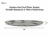Stainless Steel Oval Platter – Beaded & Partially Hammered with Mirror Finish (Multiple Sizes Available)