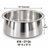 Heavy Bottom and heavy Duty 4 mm thick, Stainless Steel Biryani Lagan - Available in different sizes