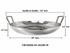 Heavy Duty Stainless steel Jalebi Kadai / Flat Wok (Available in 18, 20, 22, 24 & 30 Inch Diameter)