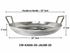 Heavy Duty Stainless steel Jalebi Kadai / Flat Wok (Available in 18, 20, 22, 24 & 30 Inch Diameter)