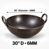 MS Iron Round Bottom Kadai (6MM)-36" - 18" Sizes